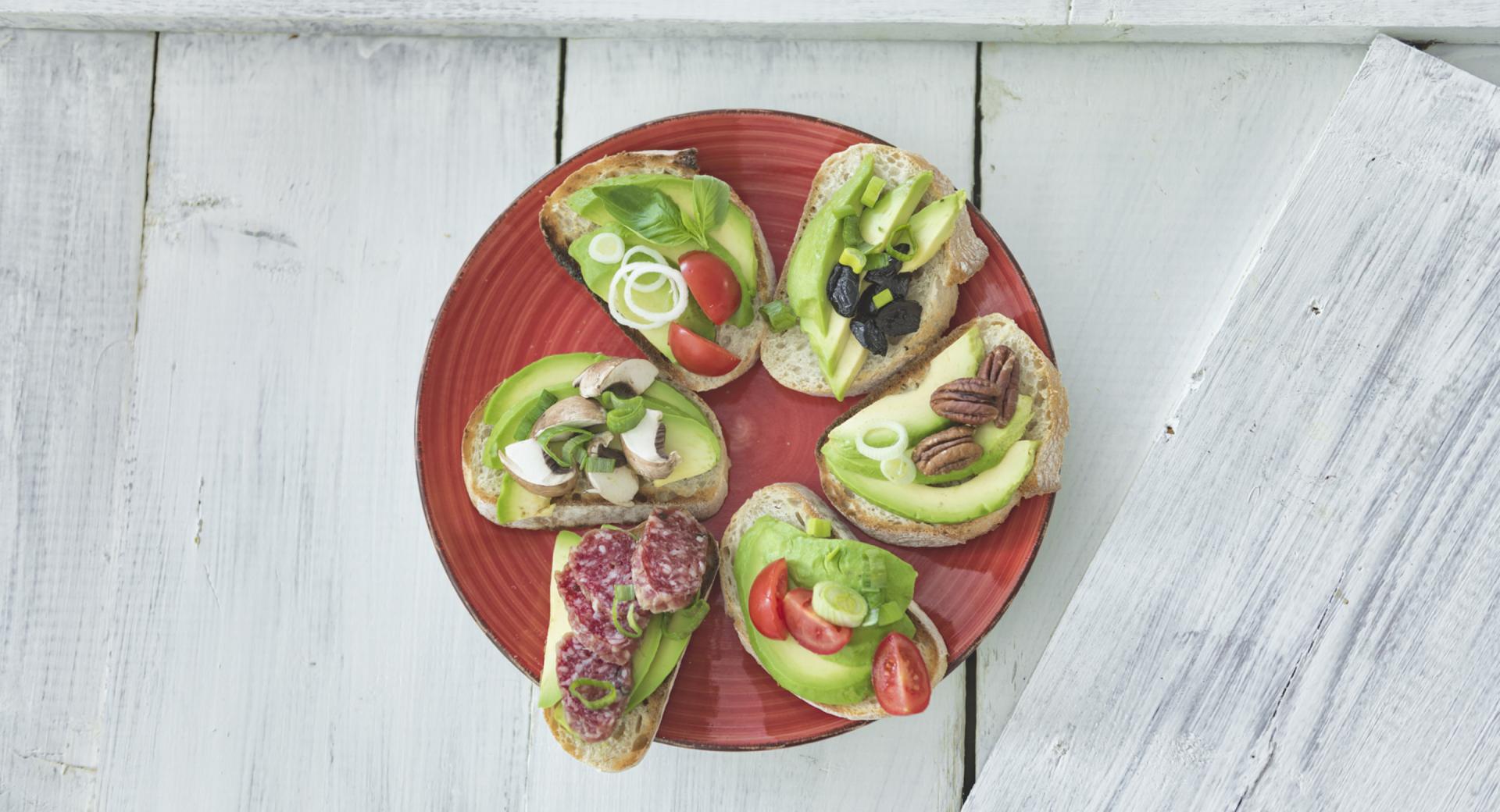 Bruschetta mit Avocado