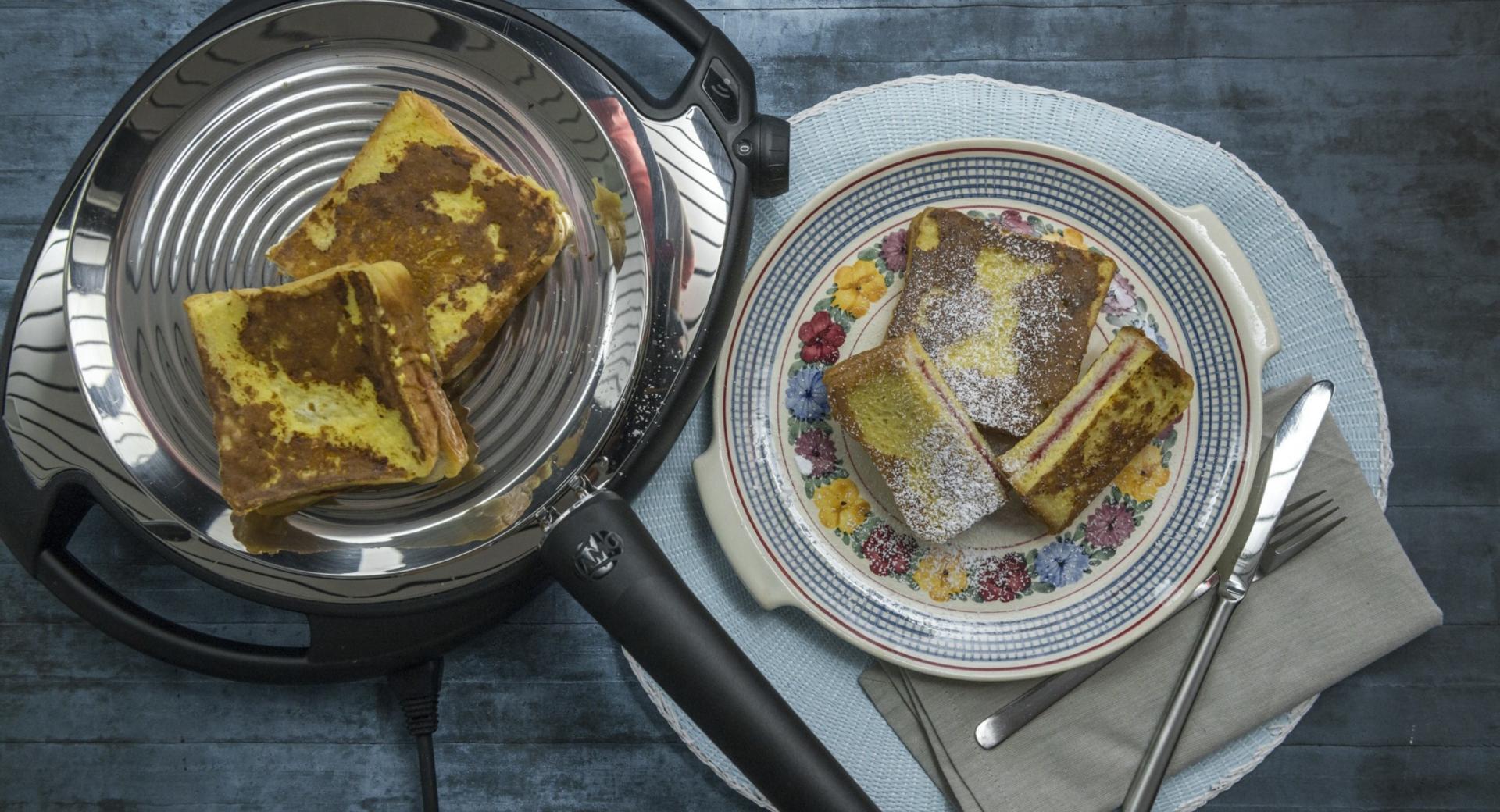 French Toast gefüllt mit Pflaumenmus 