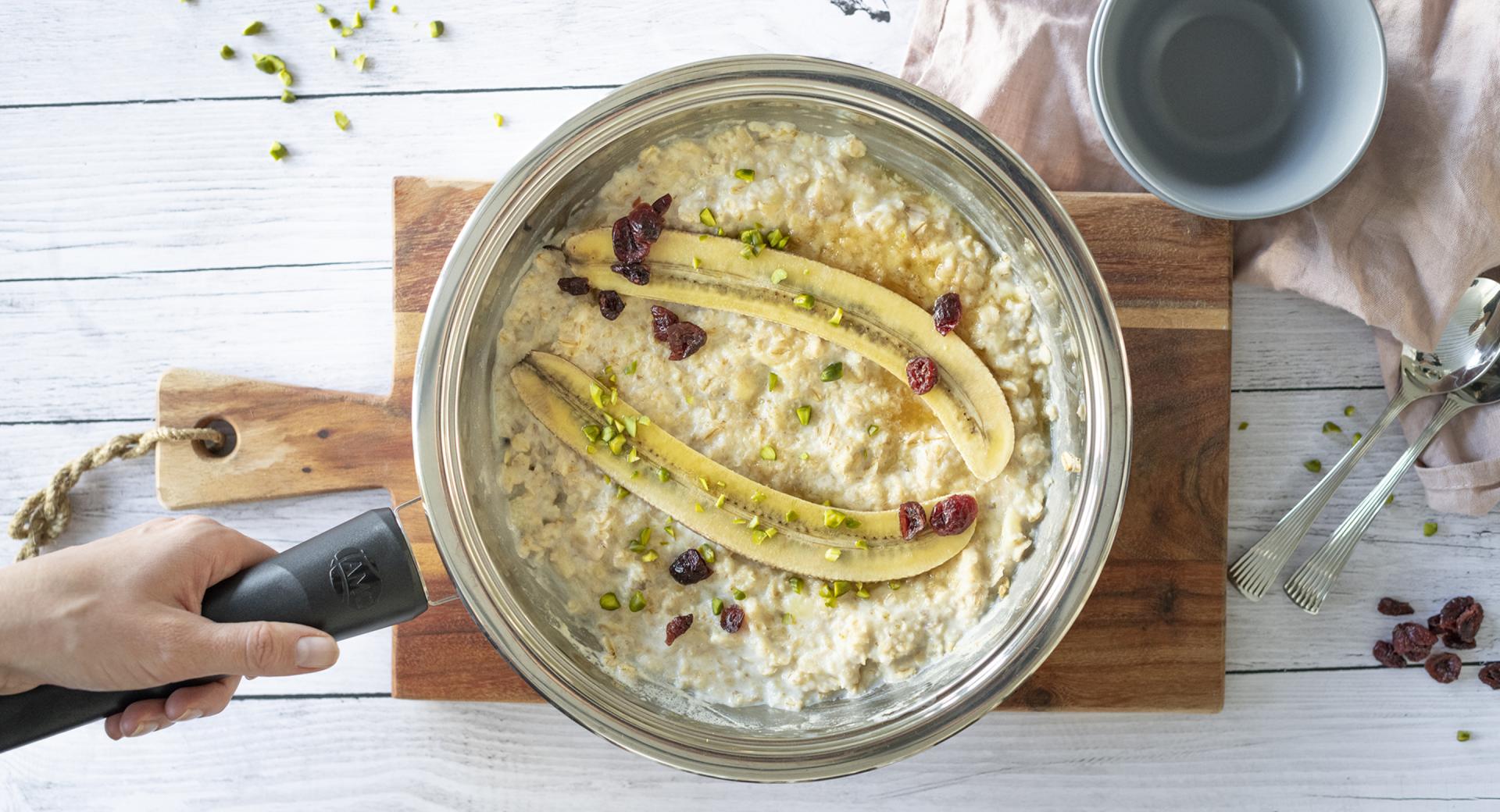 Gebackenes Bananen-Porridge 