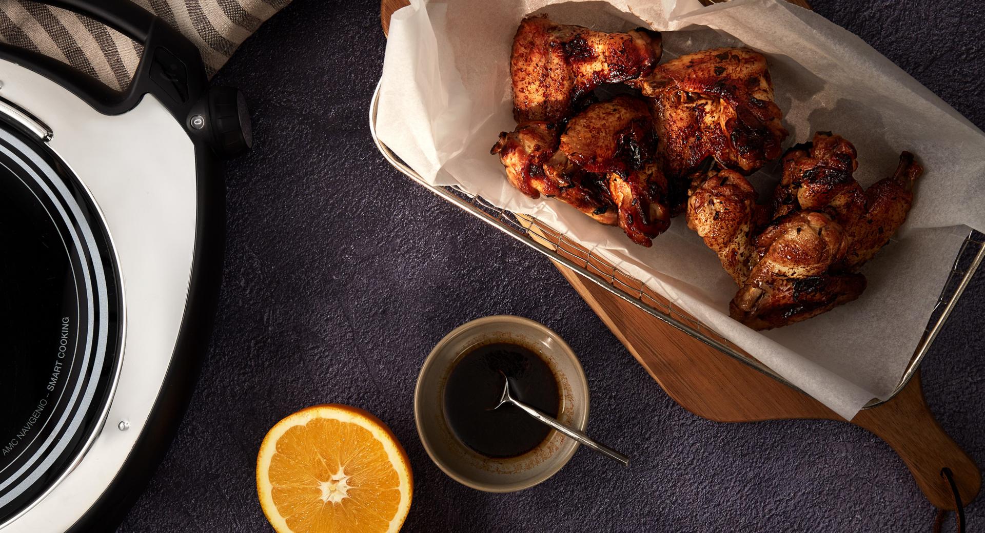 Chicken-Wings mit Orangen-Honig-Marinade