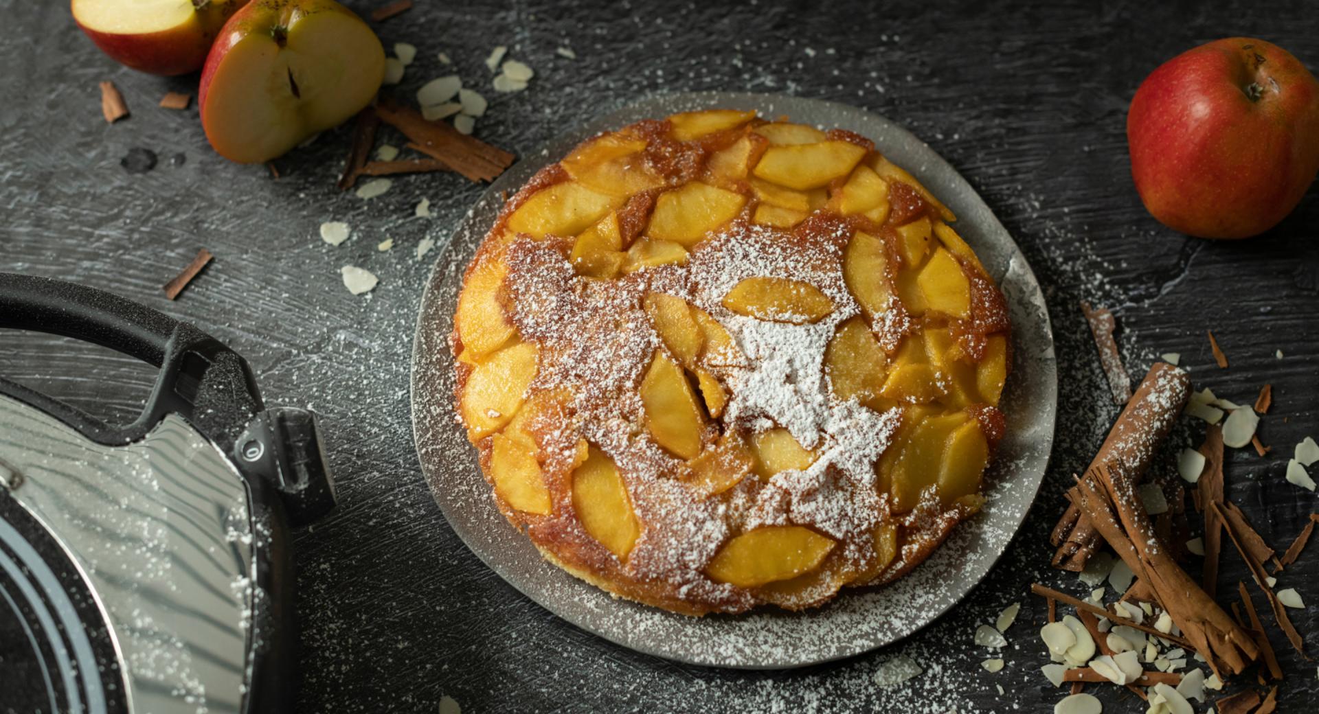 Karamellisierter Apfelkuchen