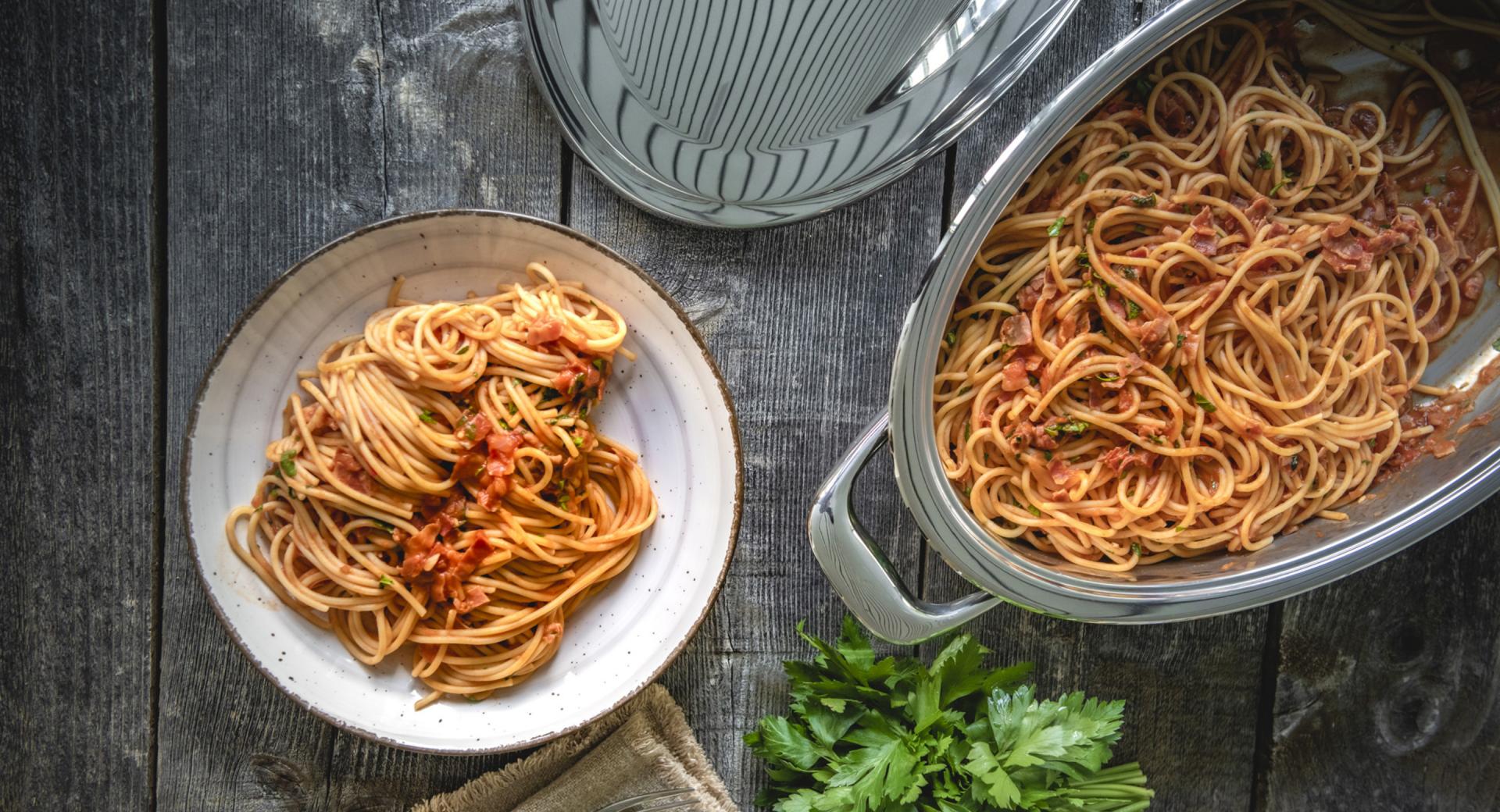 Spaghetti all'amatriciana 