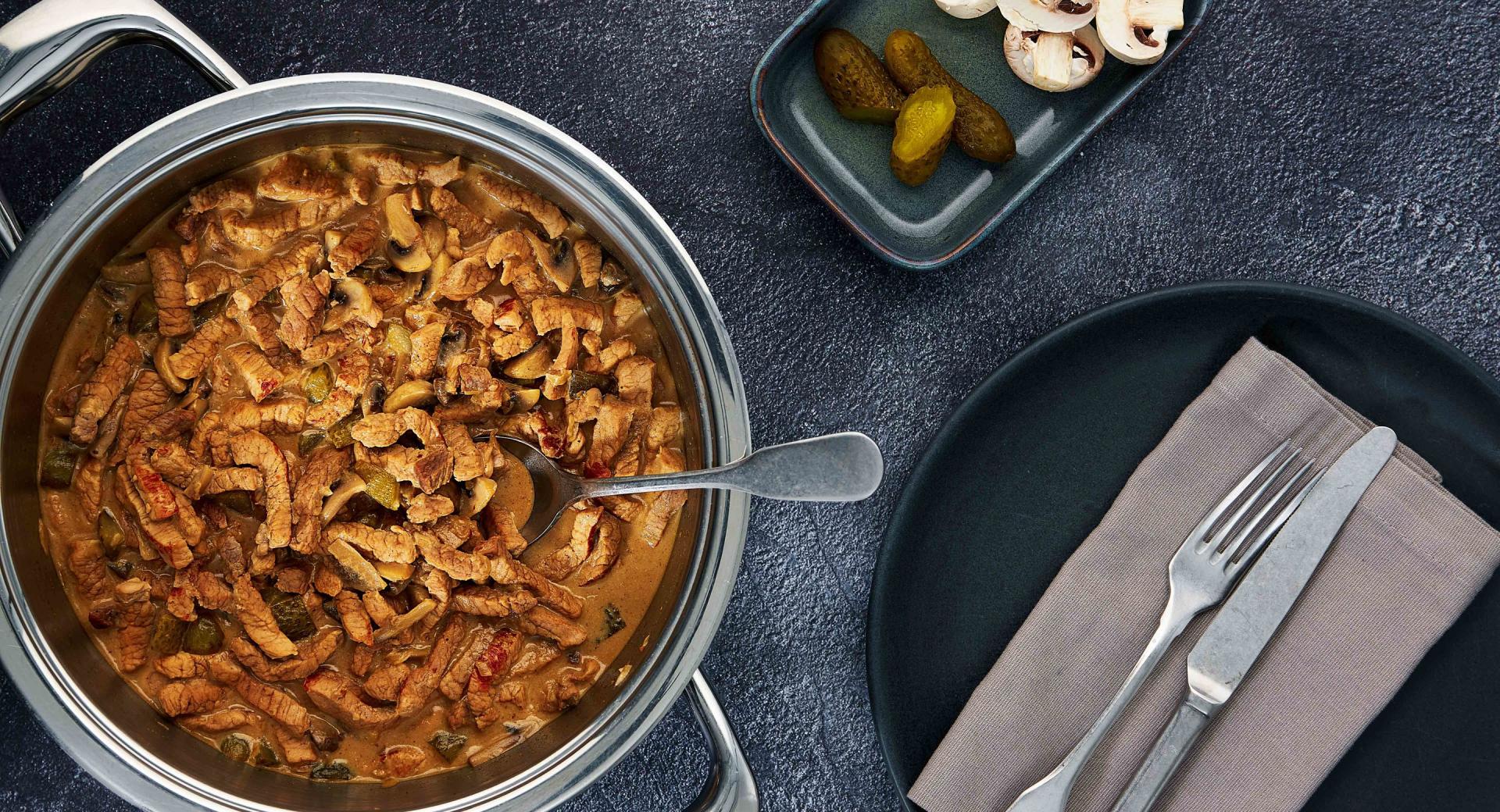 Geschnetzeltes Stroganoff