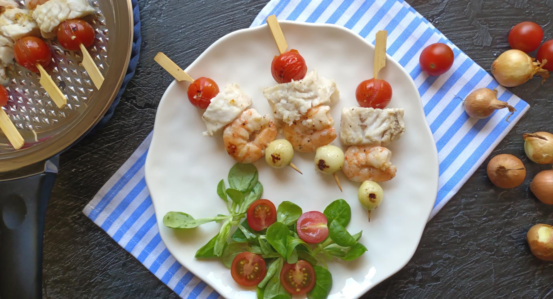 Seeteufel-Spießchen Seeteufel-Spießchen