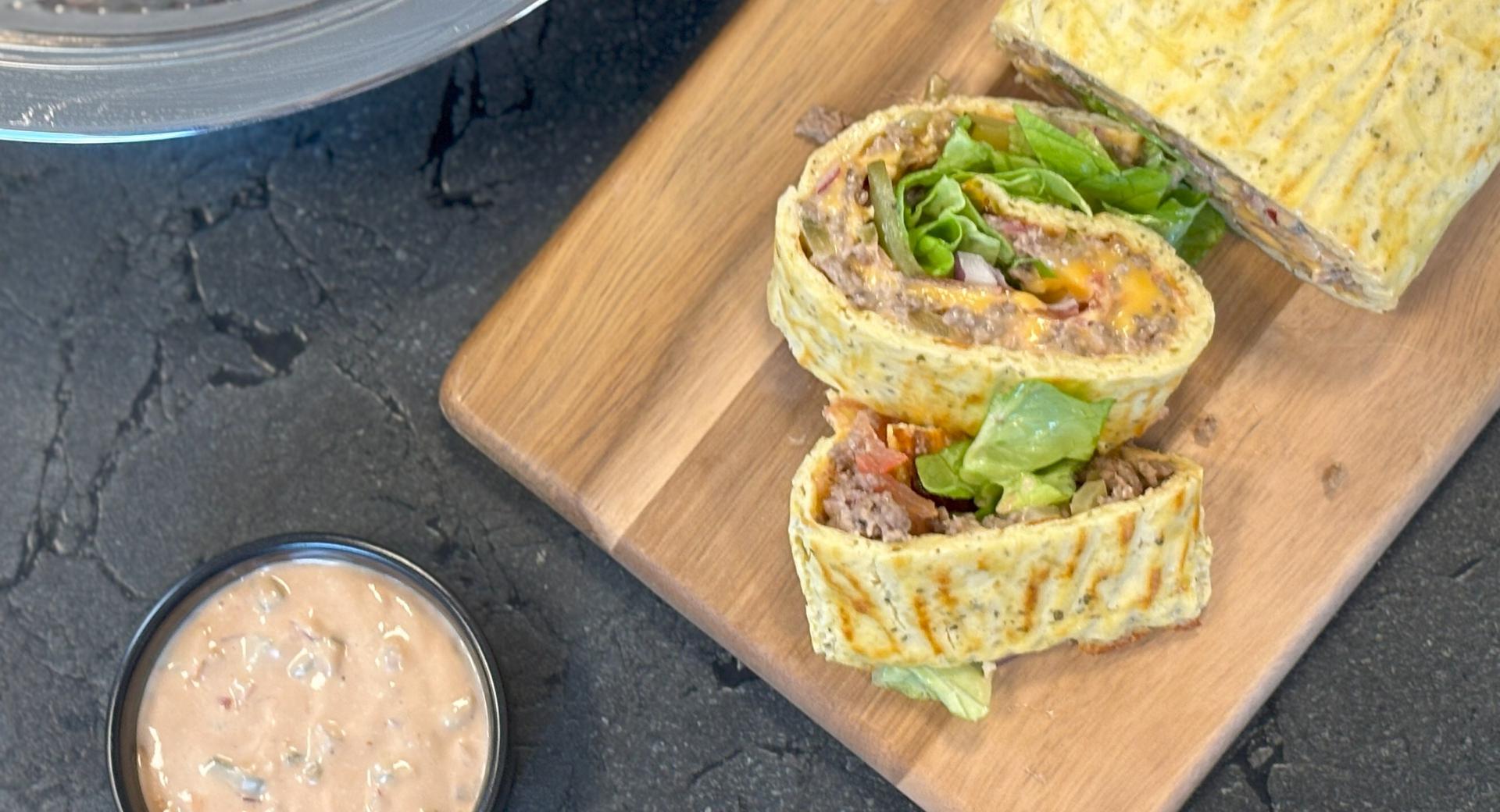 Low-Carb-Cheeseburger-Rolle