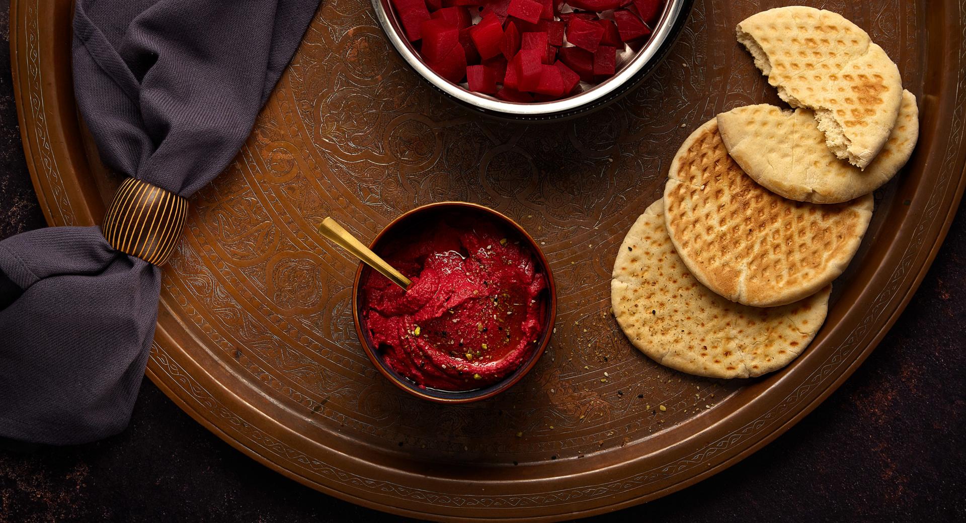 Rote Bete-Hummus Rote Bete-Hummus