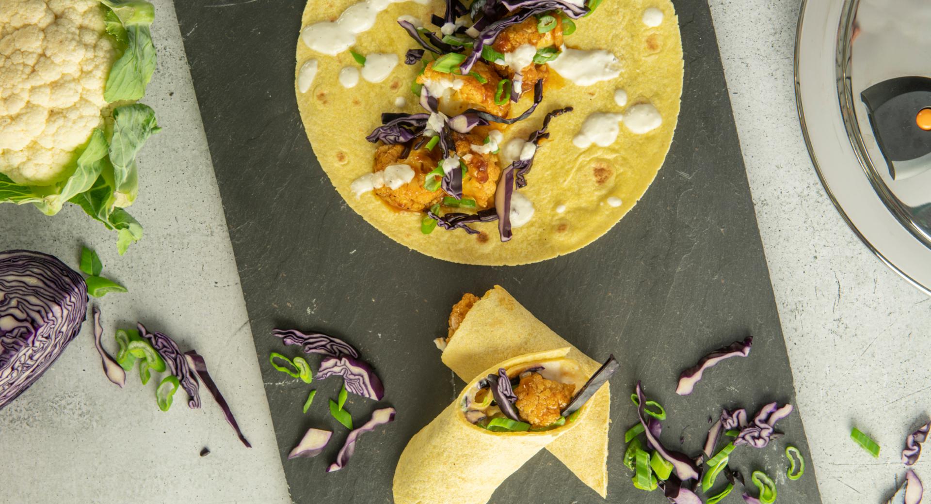 Tortillas mit Mexican Blumenkohl Tortillas mit Mexican Blumenkohl