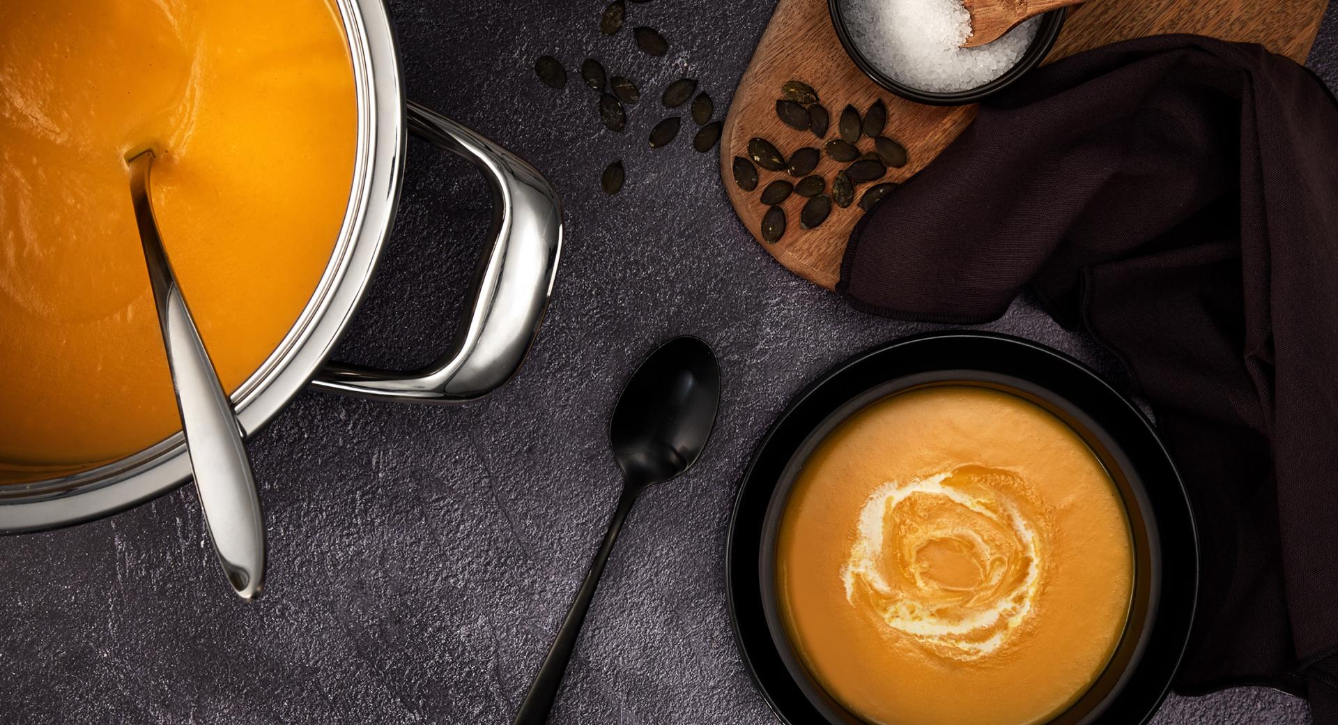 Kürbissuppe mit Amaretto Kürbissuppe mit Amaretto