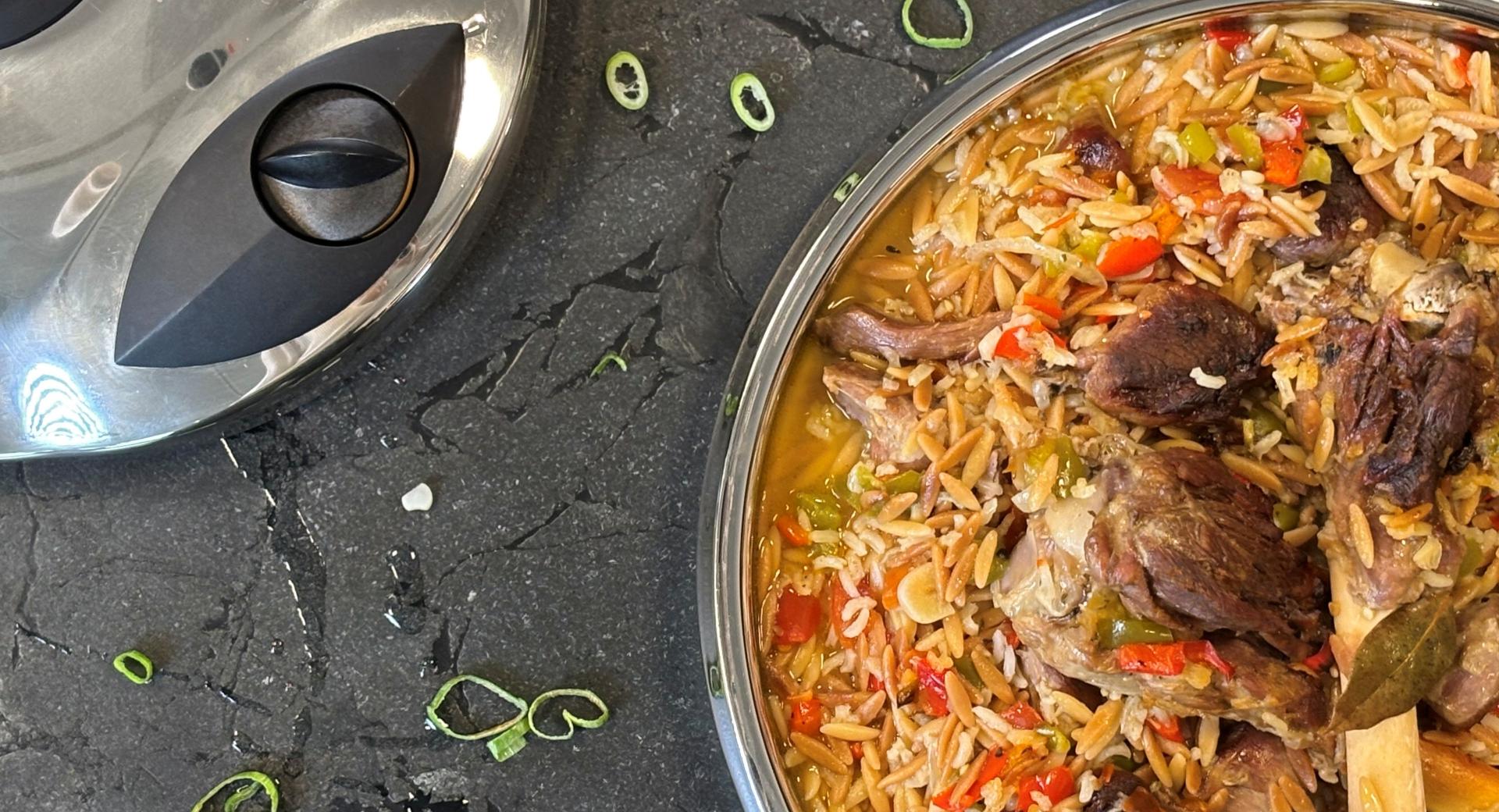 Lammfleisch mit Reis (Ankara Tava)