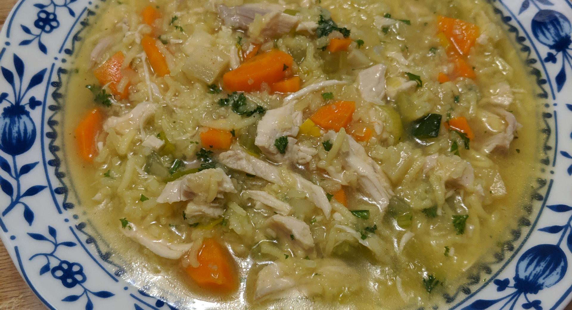 Hühner-Reis-Suppe