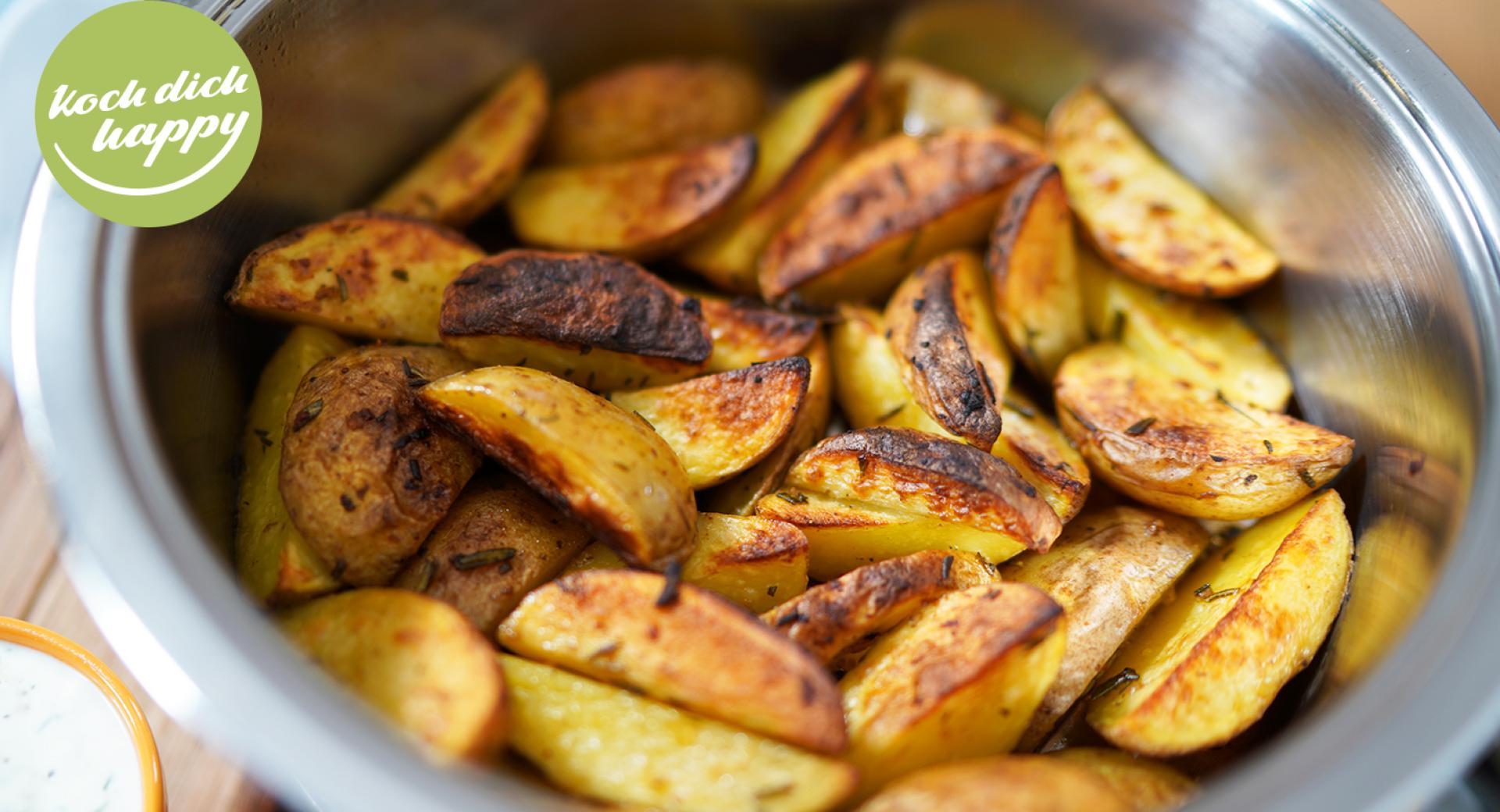 Rosmarinkartoffeln mit Kräuterdip