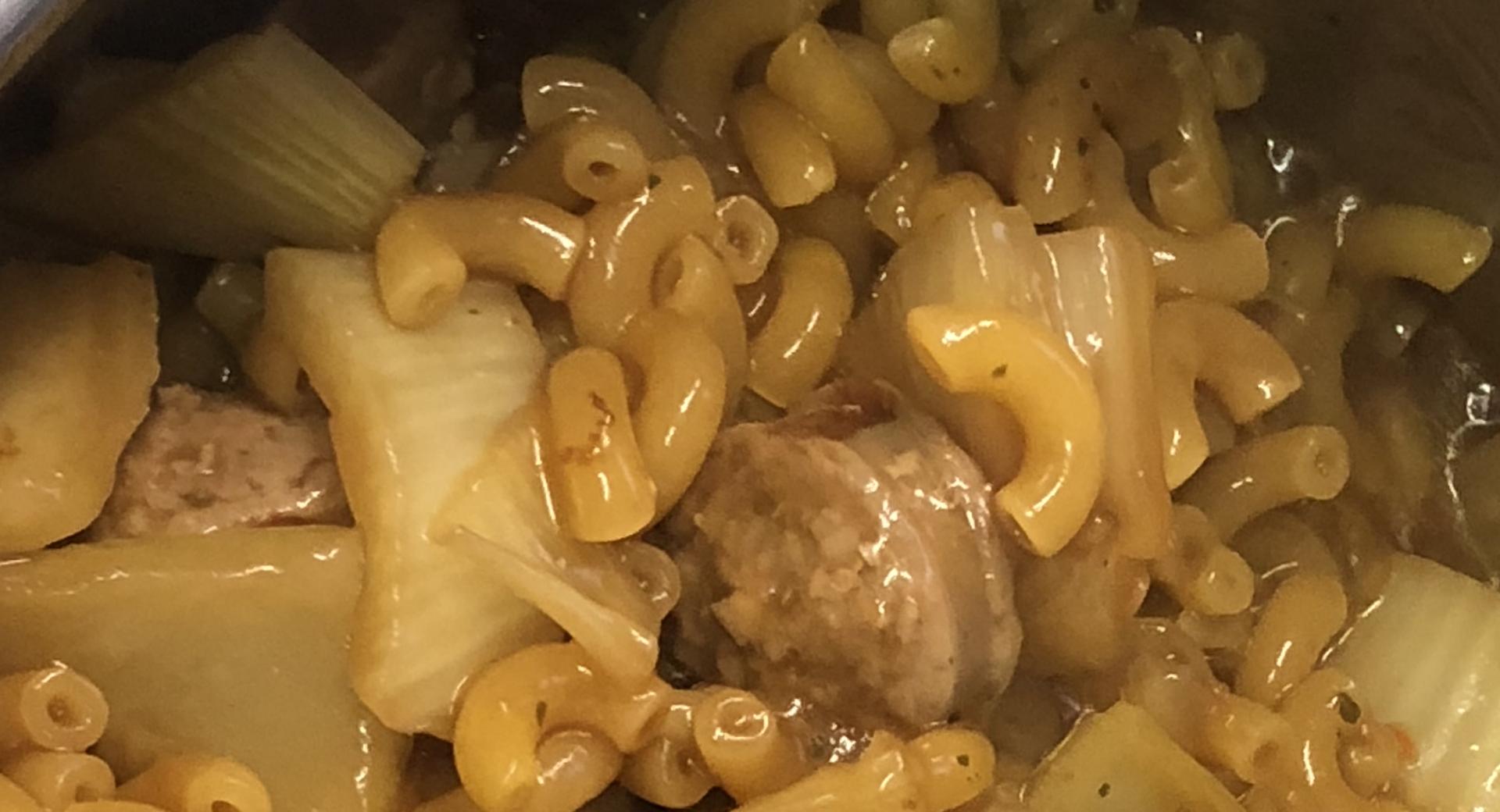 Schweinsbratwurst, Fenchel Hörnli Eintopf mit dem EasyQuick nach ...