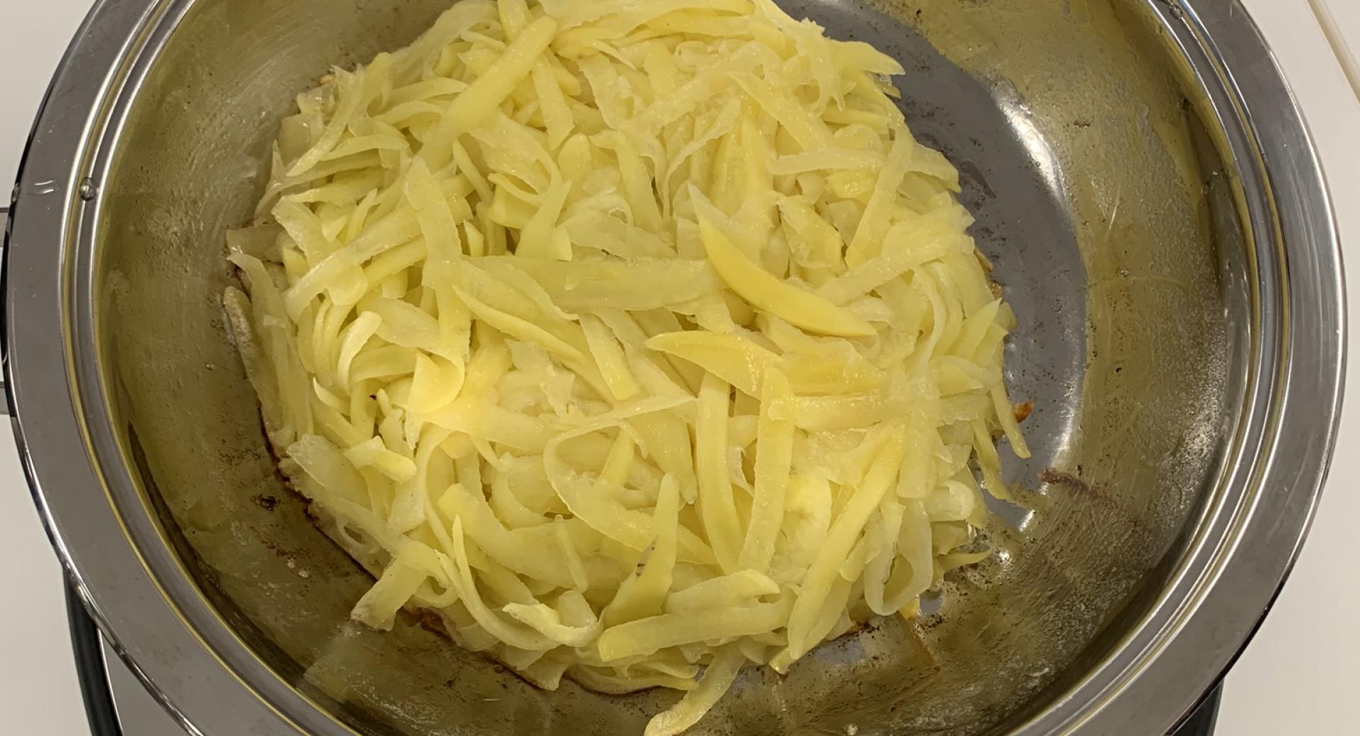 Rösti aus rohen Kartoffel