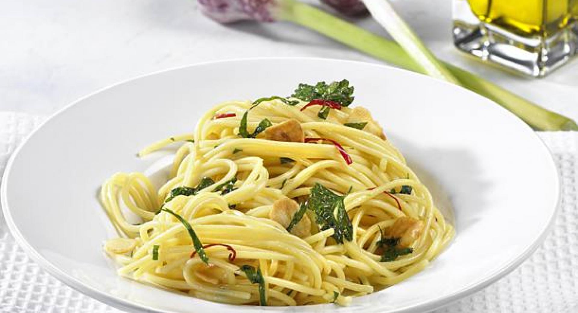 Spaghetti aglio 