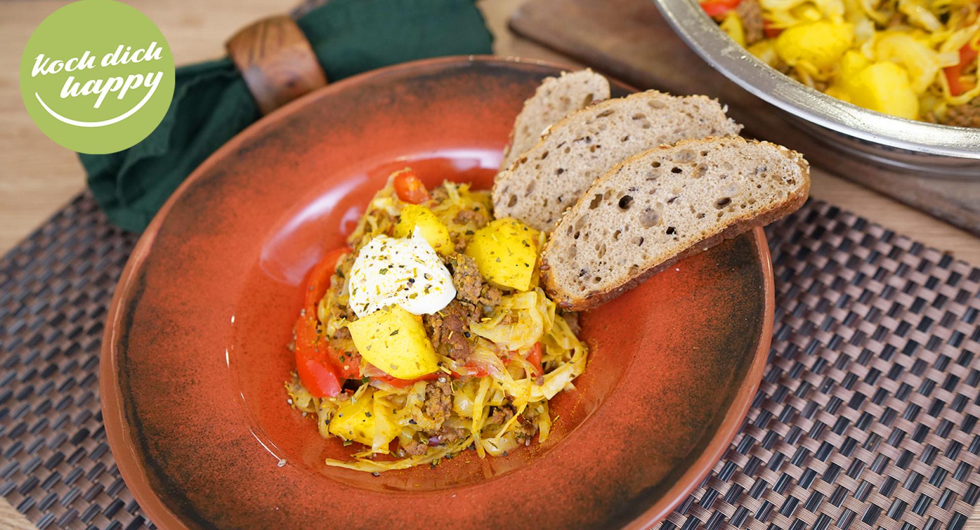 Hackfleisch Kohl Pfanne