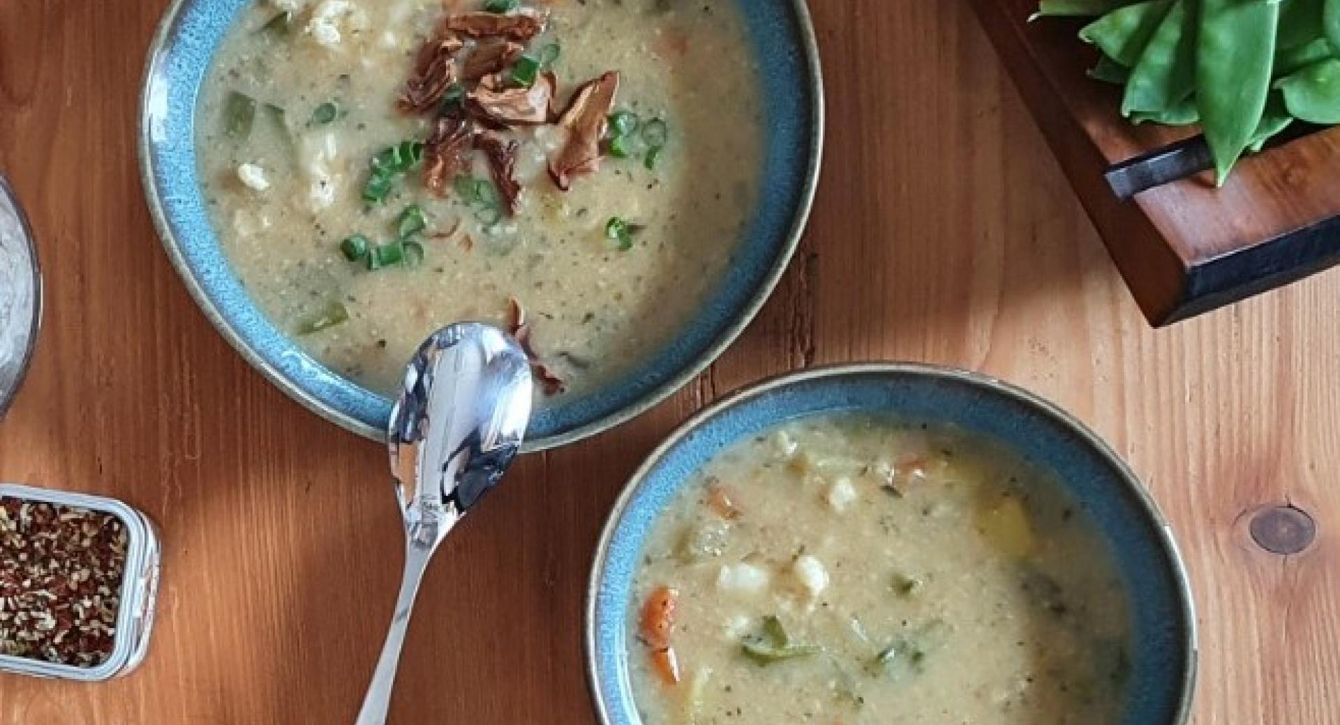 Gebundene Erdäpfel Gemüse Suppe 