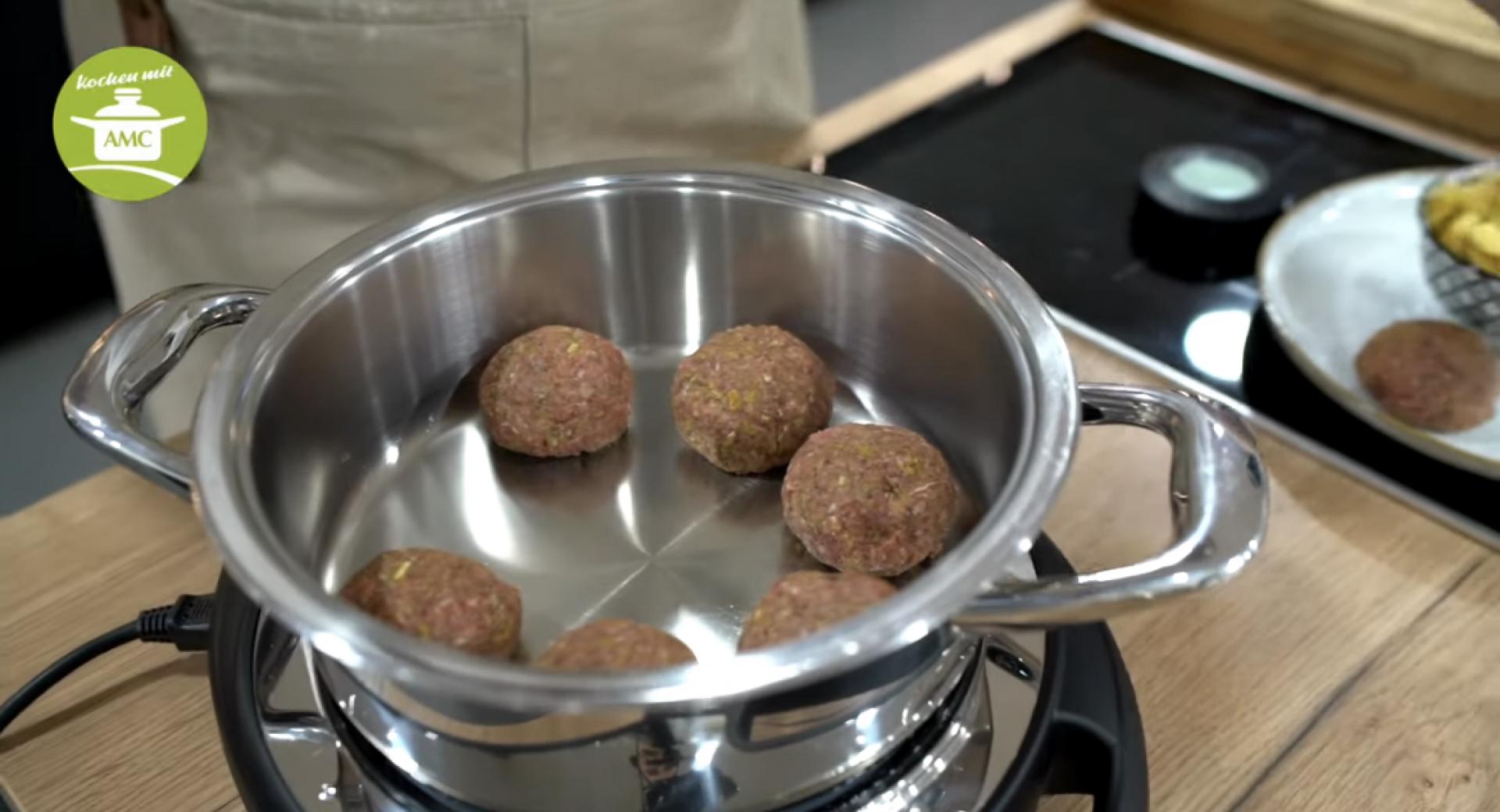 Grundlagenvideo Bouletten mit Backkartoffeln