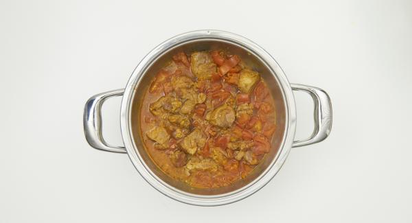 Secuquick abnehmen und Kokosmilch zugeben. Navigenio auf Stufe 6 schalten und die Kokossauce einige Minuten sämig einkochen lassen. Secuquick abnehmen und Kokosmilch zugeben. Navigenio auf Stufe 6 schalten und die Kokossauce einige Minuten sämig einkochen lassen.