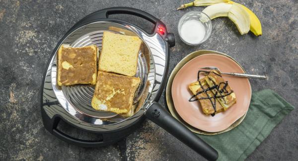 French Toast mit Schokocreme und Banane