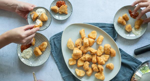 Chicken- und Fisch-Nuggets