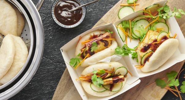 Bao Buns mit Tofu