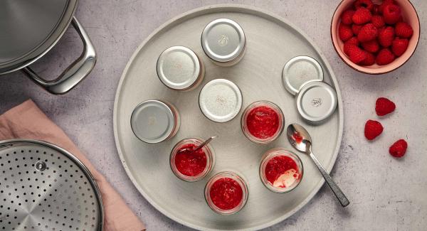 Joghurt mit Himbeeren