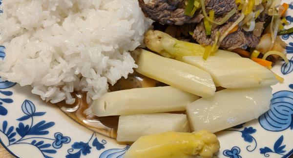 Spargel mit Rinderfilet