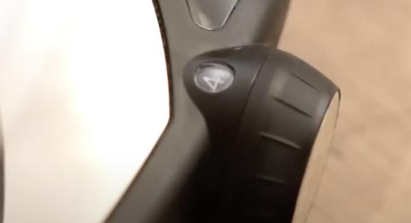 Sobald das Fleischsymbol erreicht ist, den Navigenio auf Stufe 4 runterschalten.