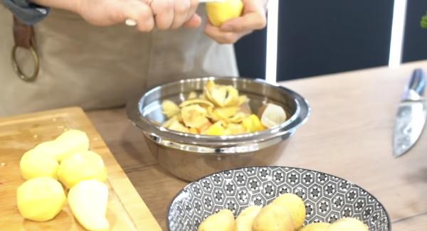 1 KG Kartoffeln schälen.