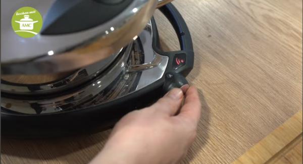 Navigenio auf Stufe A stellen und Audiotherm auf Turbo 15-20 Minuten stellen