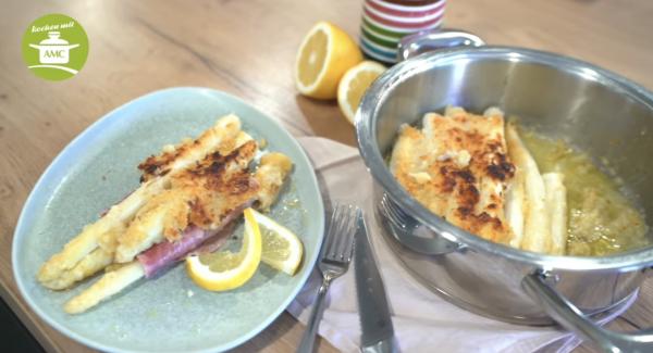 Gebackener Spargel in Zitronenbutter
