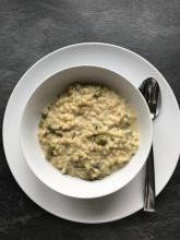 Rollgerstenrisotto mit Spargel