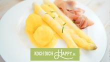 Spargel mit Schinken und Salzkartoffeln