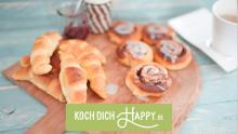 Croissants und Zimtschnecken