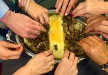 Gegrilltes Rindersteak mit Raclette