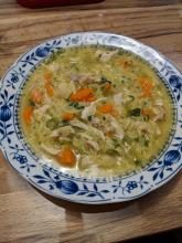 Hühner-Reis-Suppe
