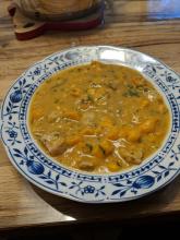 Süßkartoffel-Puten-Gulasch