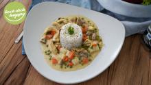 Hühnerfrikassee mit Spargel