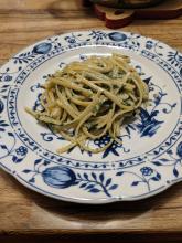 Pasta Spinat mit Gorgonzola