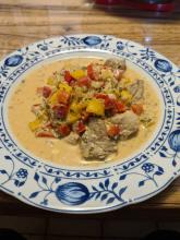 Schweinefleisch-ZitronenChilli-Pfanne