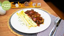 Lammfleisch in Serrano Schinken