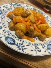 Bratwurst-Kartoffelpfanne