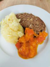 Faschierter Braten mit Erdäpfelpüree