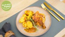 Backhähnchen mit Kartoffeln