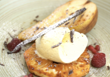 Flambiertes Obst