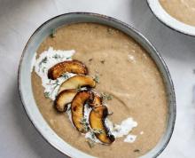 Pilzcreme-Suppe mit Mini-Kartoffelknödel