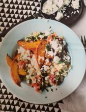 Kürbisrisotto mit Feta