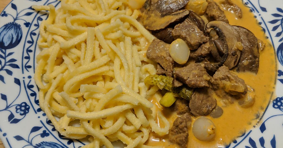 Rind-Stroganoff
