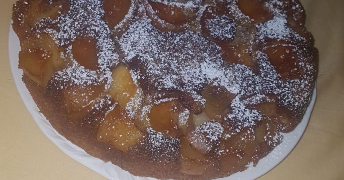 Apfelkuchen mit karamelisierten Äpfeln